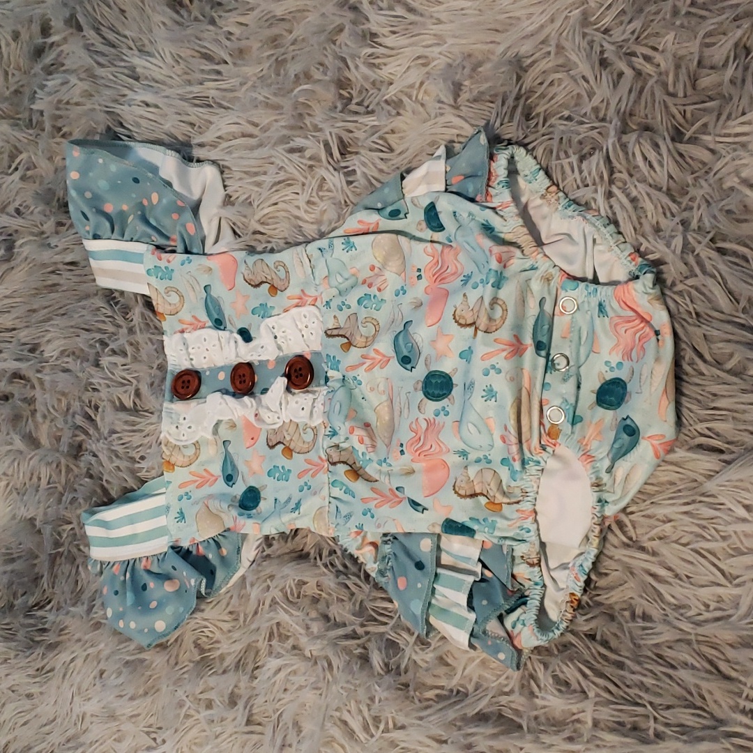 Nwt Twocan Beach Ruffle Romper 18 To 24 Months Nwt